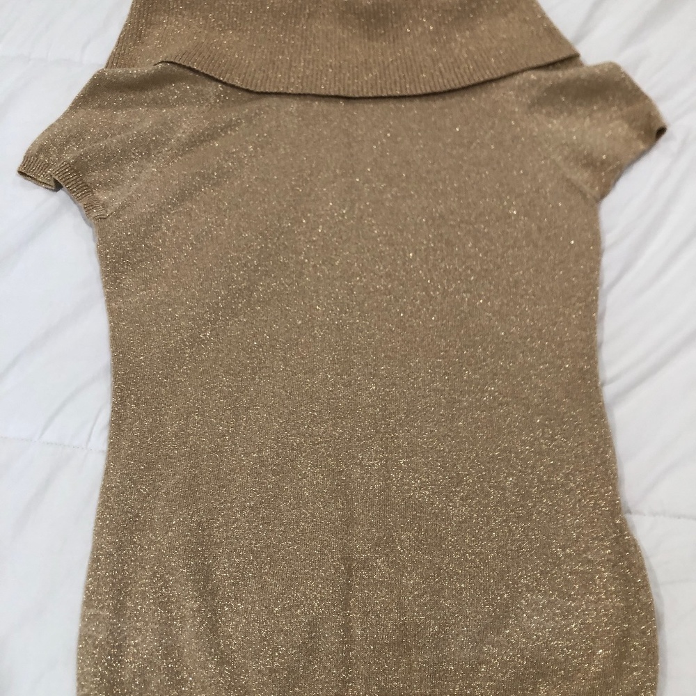 Women’s express Gold sparkle shirt